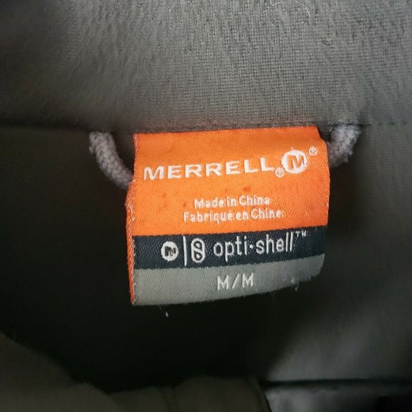Merrell Mens Jacket Coat Black Opti Shell Size Med - Picture 5 of 7